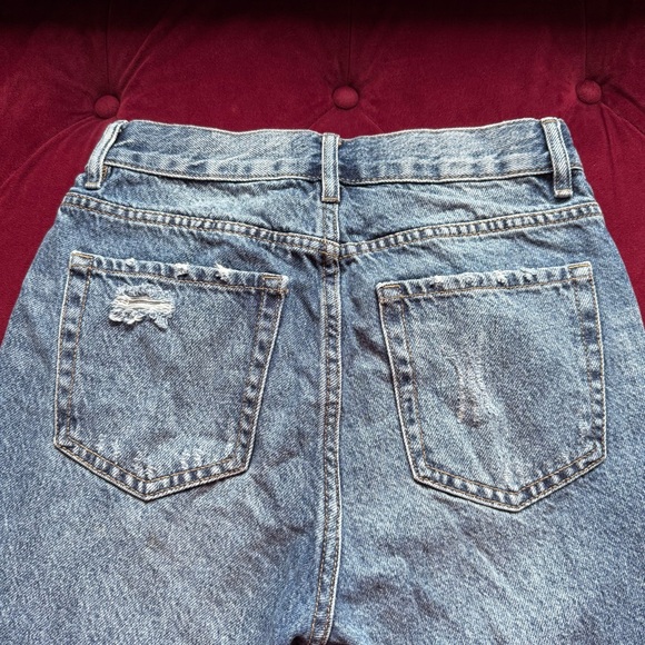 PacSun - Eco Medium Indigo Blue Distressed Ultra High Waist Slim Fit Jeans - 26 - Picture 8 of 11